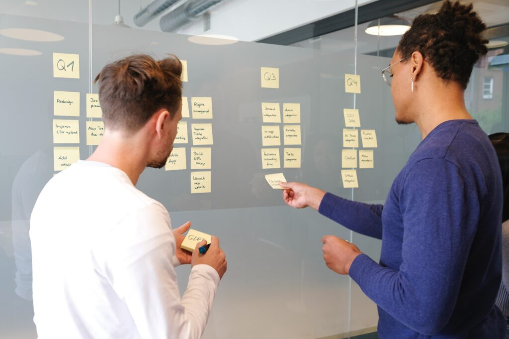 Planning ahead through a kanban roadmap. Roadmap prioritization and planning.

Photo by <a href='https://unsplash.com/@airfocus?utm_source=Stockpack&utm_medium=referral&utm_campaign=api-credit' class='stockpack-author' target='_blank' rel=